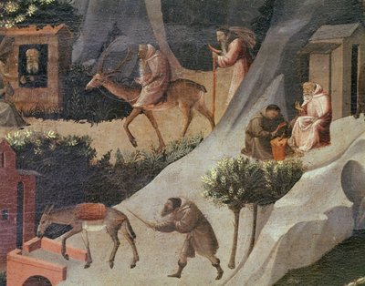 修道士の仕事、ラ・テバイドの詳細 作： Fra (c.1387 1455) Angelico