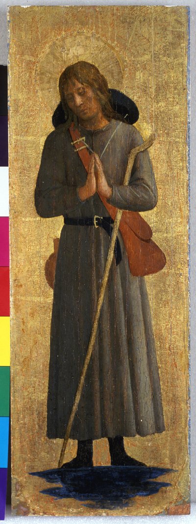 聖人、c.1435-40（ポプラの木のテンペラ） 作： Fra Angelico