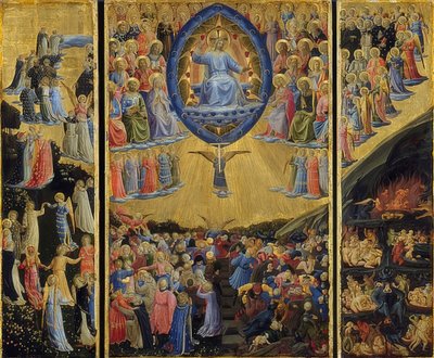 最後の審判。 1440-45 作： Fra Angelico