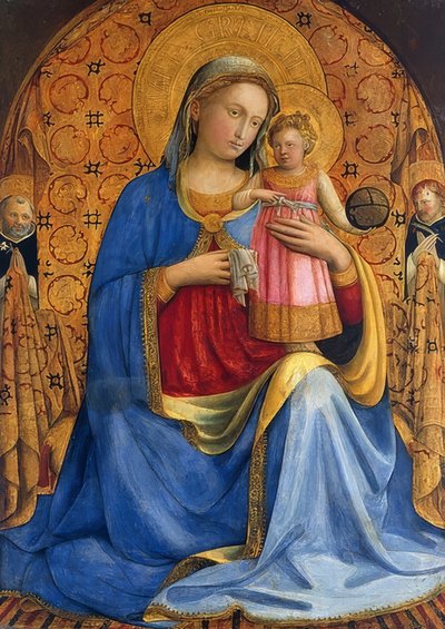 子供とマリア。 1433年頃 作： Fra Angelico