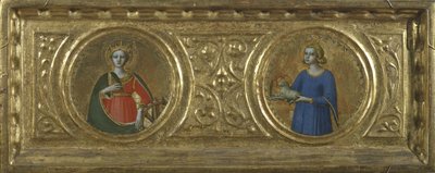 アレクサンドリアと聖アグネスの聖カタリナ 作： Fra Angelico