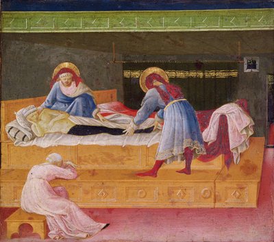 セインツコスマスとダミアンヒーリングジャスティン、1445 作： Fra Angelico