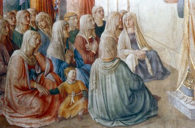15世紀半ばの聖ステパノの説教の詳細 作： Fra Angelico