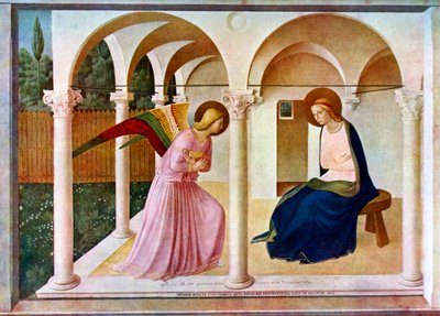 受胎告知、c1438-1445、c1900-1920。 作： Fra Angelico