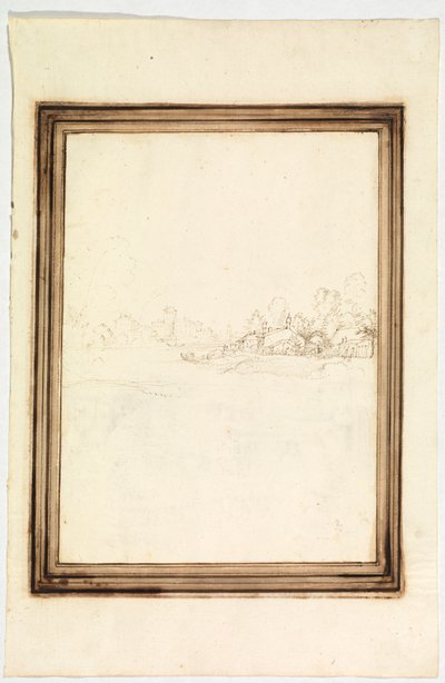 川のほとりの町 作： Fra Bartolomeo