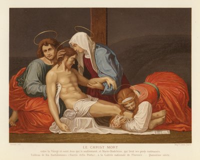 十字架からのイエス・キリストの沈着（クロモリト） 作： Fra Bartolommeo