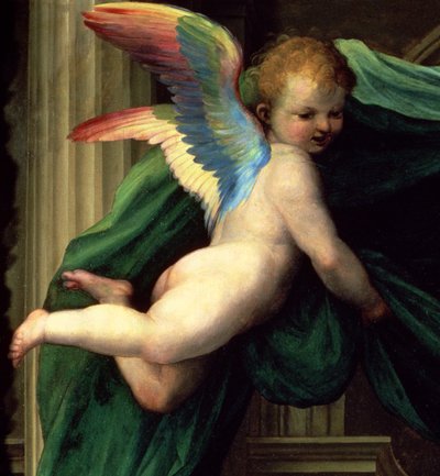 聖人とシエナの聖カタリナの神秘的な結婚、天使の詳細、93870のパネルの詳細に1511オイル 作： Fra Bartolommeo