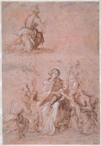 聖者と天使に囲まれた聖母子 作： Fra Bartolommeo