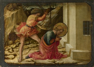 セントジェームスの斬首ピストイアサンタトリニタ祭壇画の大プレデラパネル、1455-1460 作： Fra Filippo Lippi