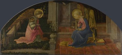 受胎告知メディチ委員会、c。 1450 作： Fra Filippo Lippi