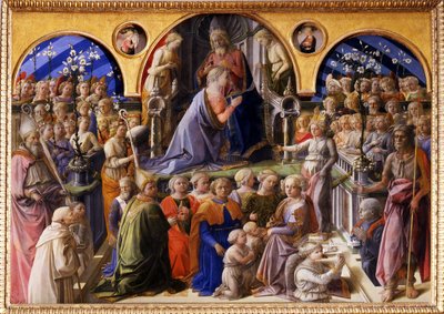 聖母の戴冠式、1439年から1447年の間に 作： Fra Filippo Lippi