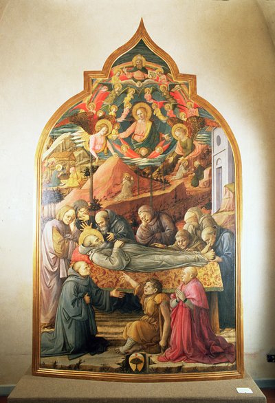 聖ジェロームの葬儀、1450-60 作： Fra Filippo Lippi