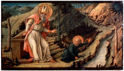 1452年から1465年の間のセントオーガスティンのビジョン。 作： Fra Filippo Lippi