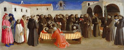 聖フランシスの嘆きアッシジの聖フランシスコの生涯からの場面1429年頃 作： Fra Giovanni Angelico da Fiesole