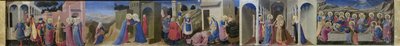 祭壇画「受胎告知」のプレデラ、1433-1434年頃。 作： Fra Giovanni Angelico da Fiesole