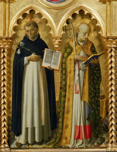聖ドミニクスとバーリのニコラス 「ペルージャの祭壇画」より 1437年頃 作： Fra Giovanni Angelico da Fiesole