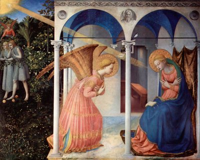 1430年から1432年にかけての「The Annunciation」。   作： Fra Giovanni Angelico da Fiesole