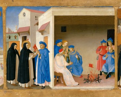 聖ドミニクの紛争と本の奇跡プレデラの復刻版 作： Fra Giovanni Angelico da Fiesole