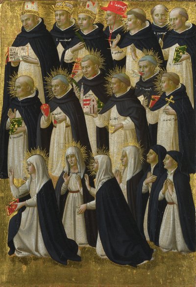 フィエゾレサンドメニコ祭壇画のドミニカの祝福されたパネルc。 1423-1424 作： Fra Giovanni Angelico da Fiesole