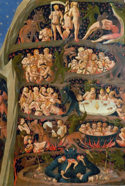 最後の審判」詳細、1432年頃。 作： Fra Giovanni Angelico da Fiesole