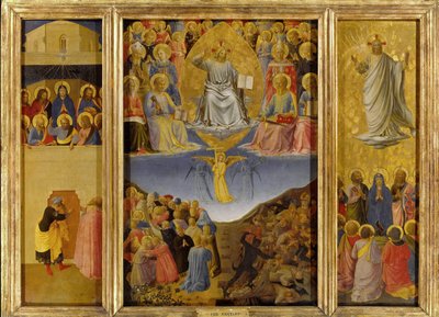 最後の審判のトリプティク（1447年頃）。 作： Fra Giovanni Angelico da Fiesole