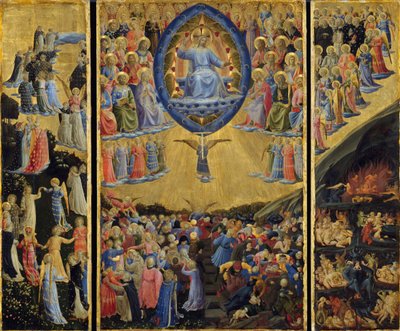 最後の審判の翼のある祭壇、15世紀初頭。 作： Fra Giovanni Angelico da Fiesole