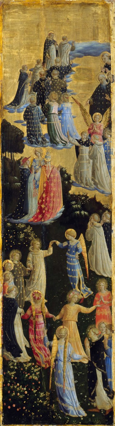 最後の審判翼の祭壇、左パネル、15世紀初頭 作： Fra Giovanni Angelico da Fiesole