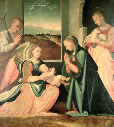 聖アグネスの聖家族 作： Fra da Pistoia Paolino