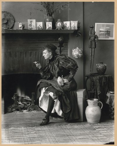 フランシス・ベンジャミン・ジョンストン、自画像（「新しい女性」として） 作： Frances Benjamin Johnston