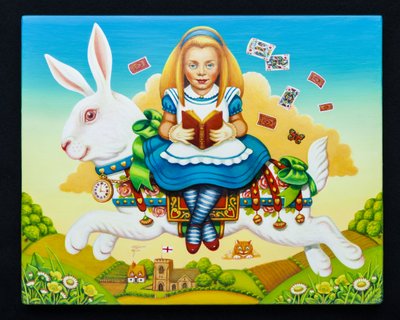アリスと白いウサギ、2013年 作： Frances Broomfield