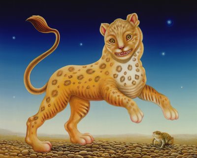 パンサー、2004（パネルにオイルとテンペラ） 作： Frances Broomfield
