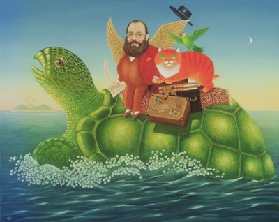 Yonghy-Bonghy-Bo、1994（パネル上のオイルとテンペラ） 作： Frances Broomfield