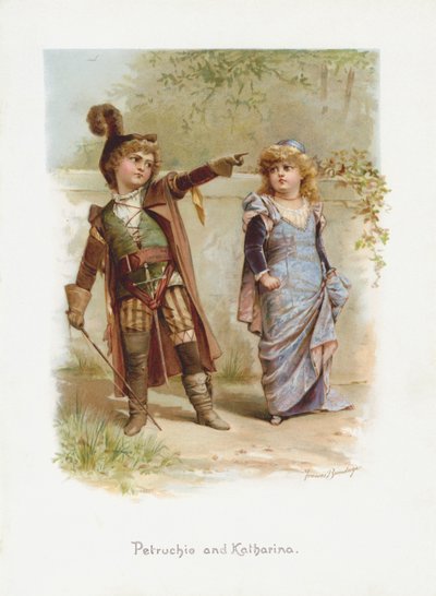 ペトルーチョとカタリーナ（クロモリト 作： Frances Brundage