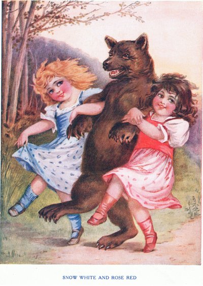 白雪姫とローズレッド、1920年代 作： Frances Brundage