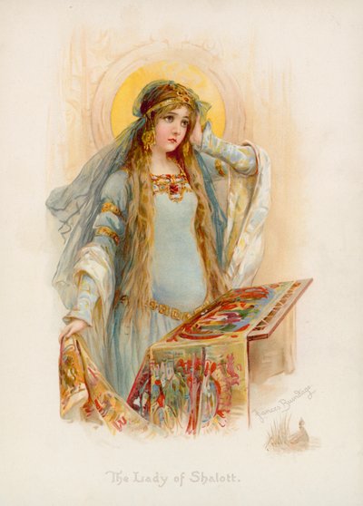 テニスンのシャロットの女 作： Frances Brundage