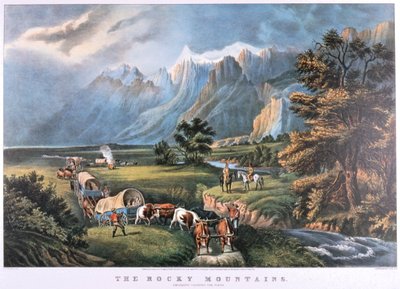 ロッキー山脈、c1834-c1876 作： Frances Flora Bond Palmer