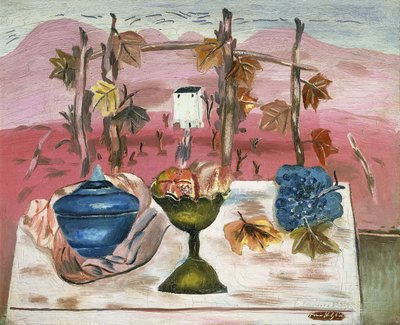 夕方、1923年頃（キャンバスに油彩） 作： Frances Hodgkins