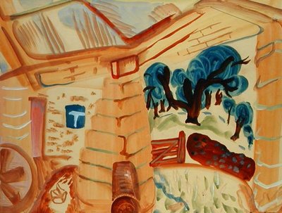 ノーサンバーランドの納屋 作： Frances Hodgkins