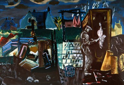 離れ家、1935年頃（キャンバスに油彩） 作： Frances Hodgkins