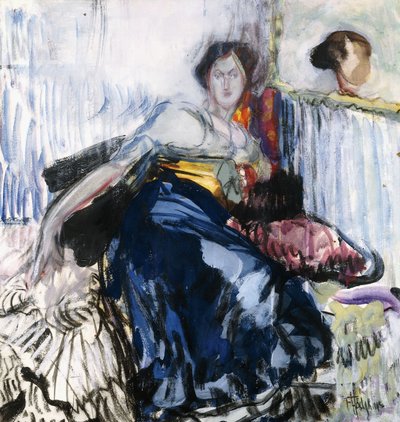 リクライニングウーマン 作： Frances Hodgkins