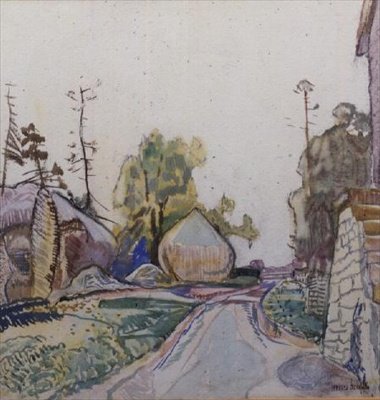 リックヤード 作： Frances Hodgkins