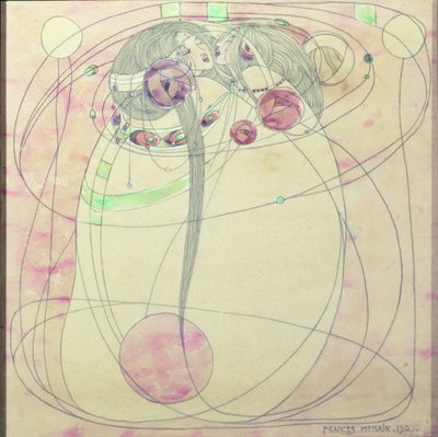 薔薇のスピリット、1903（トイレと紙に鉛筆） 作： Frances McNair
