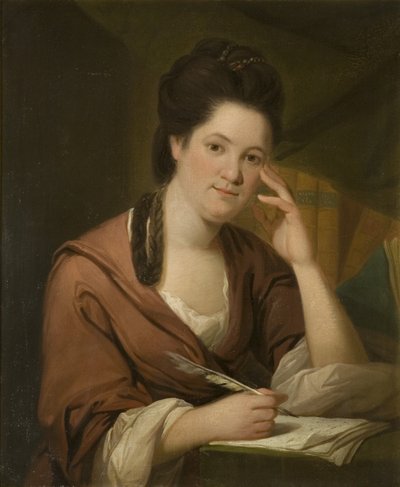 ハンナ・モアの肖像（b.1745）、c.1780（キャンバスに油彩） 作： Frances Reynolds