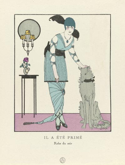 彼はパブを受賞しました。 1914（ステンシル印刷） 作： Francesc Xavier Gosé