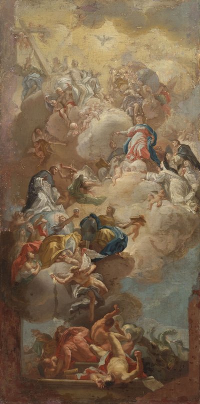 聖ドミニコの栄光 作： Francesco (after) Solimena