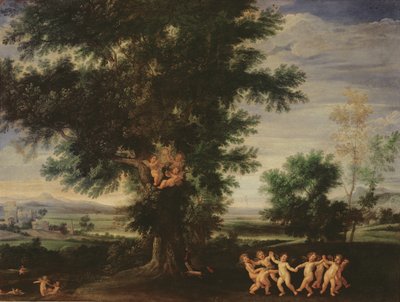 キューピッドのダンス、1630年 作： Francesco Albani