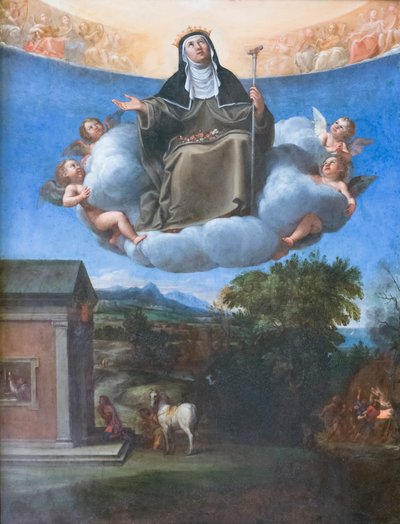 Santa Isabel na glória 作： Francesco Albani