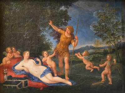金星とアドニス 作： Francesco Albani