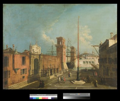 カンポとポルタアルセナーレの眺め、1742年〜50年 作： Francesco Albotto