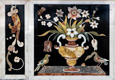 壮大な大理石の幕屋が上にある、2 つのテーブルを備えた主祭壇 作： Francesco Antonio Corbarelli